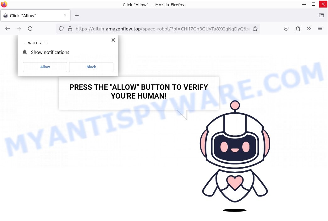 How to remove Amazonflow.top pop-up ads