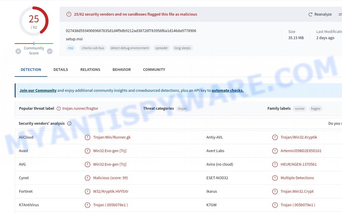 AppQue PUP malware