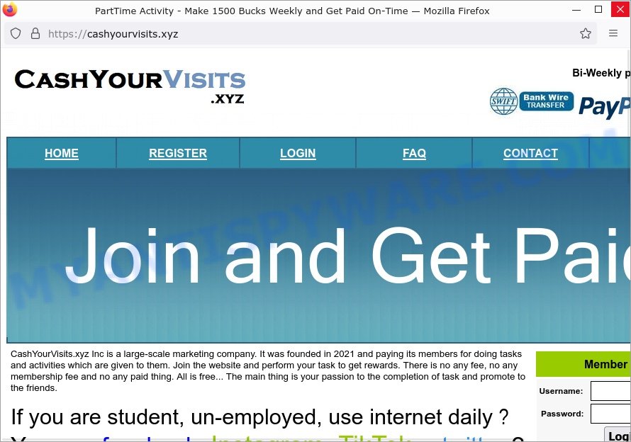 Cashyourvisits.xyz: A Task App Scam Exposed