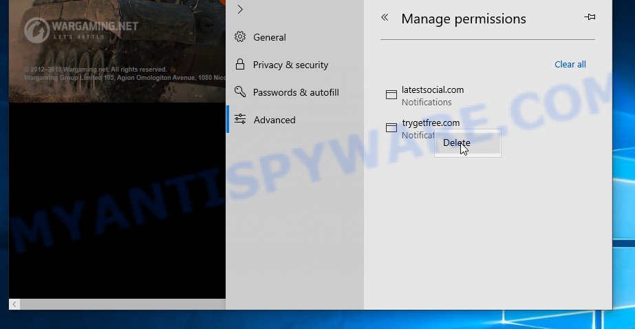 MS Edge Wdonmovincip.info push notifications removal