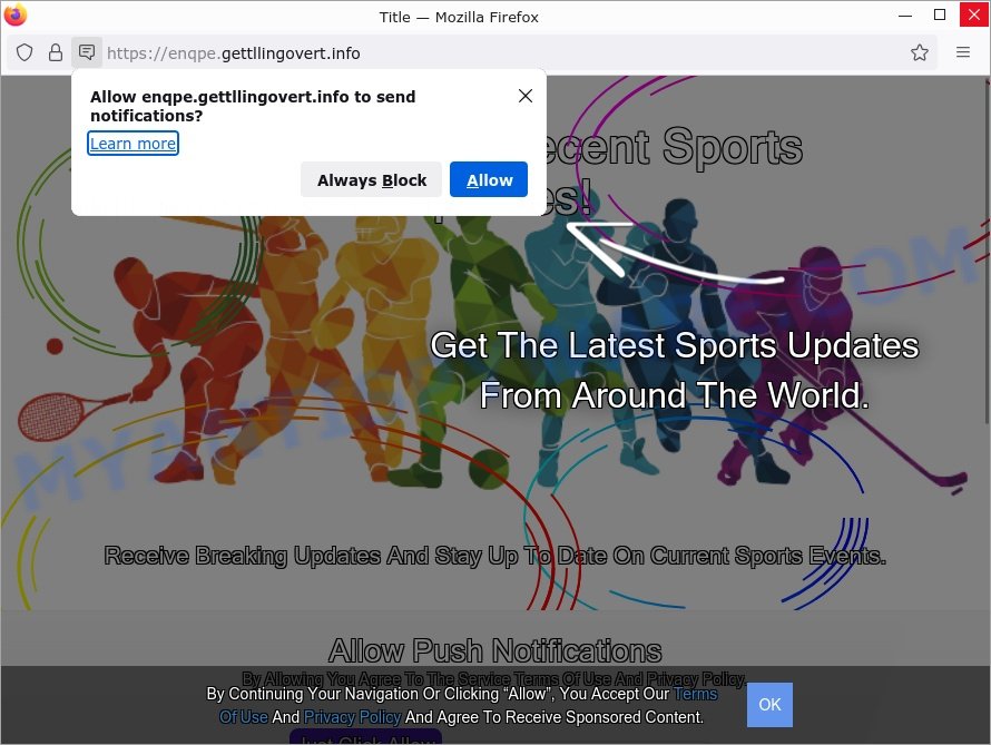 How to remove Gettllingovert.info pop-up ads