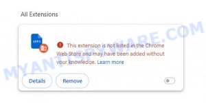 maliciois Chrome extension