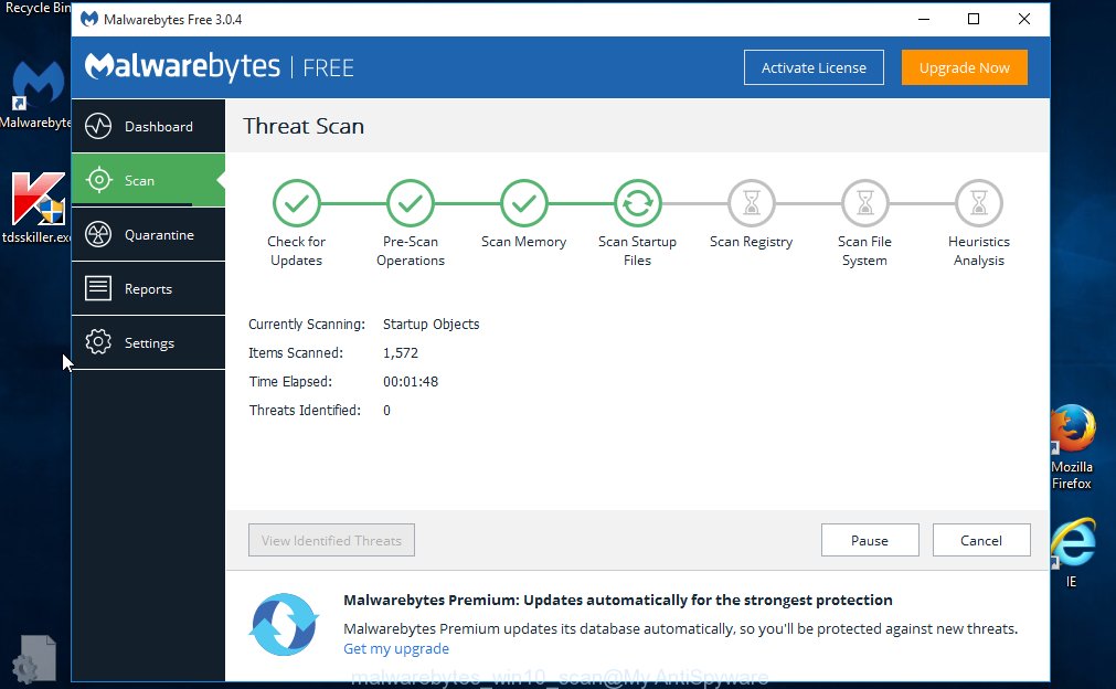 MalwareBytes Free Microsoft Windows10 find extensions installed by enterprise policy and other Chrome browser's harmful plugins