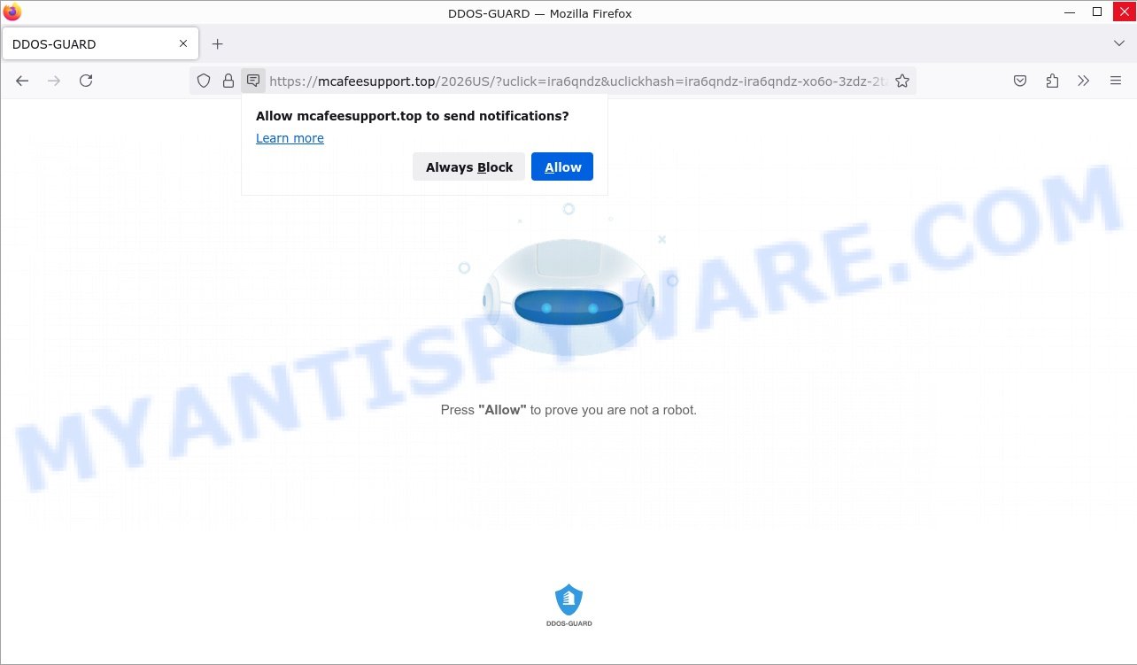 How to remove Mcafeesupport.top pop-up ads