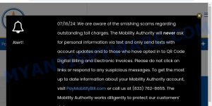 RMA Toll Central Texas Regional Mobility Authority alert