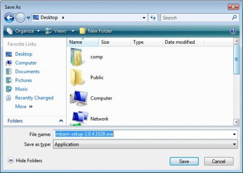Save Dialog - Save As