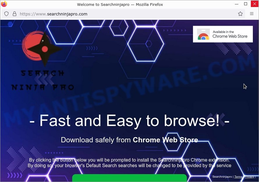 Remove Searchninjapro.com Redirect: Chrome, Edge, Firefox