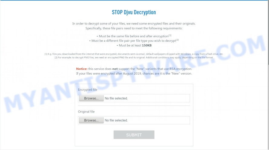 STOP Djvu Decryption